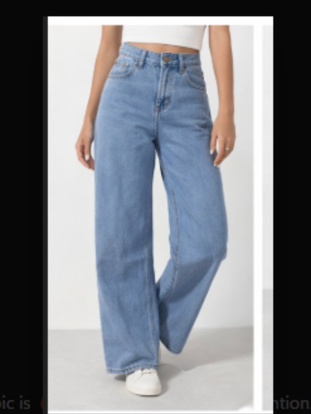 ETTELO Wide Leg Jeans High Waist Light Wash Sz 4 NWT 💙✨